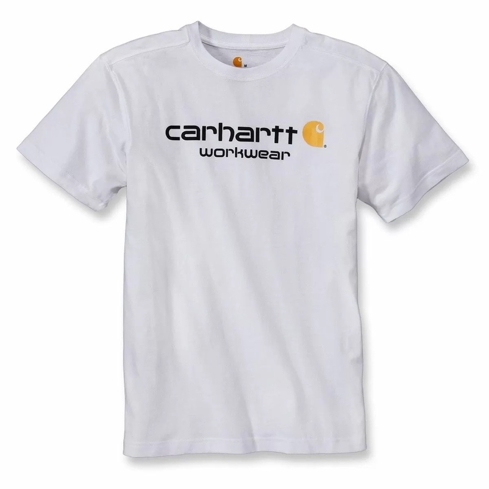 Carhartt core Logo short sleeve tshirt. Men’s. Medium. White. NWT